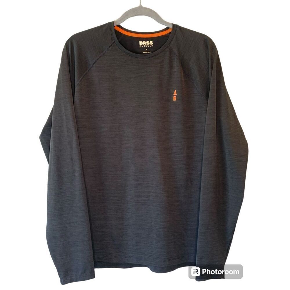 Bass Outdoor Men's Sz M Black Long-sleeve shirt